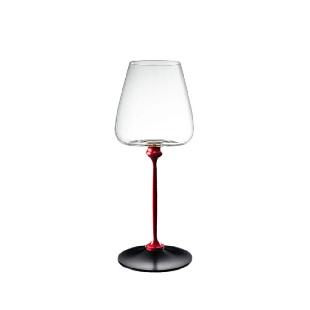 Advanced Clear Rotating Glass Wine Glasses 500ml Thickened Base Crystal Goblet Ergonomic Holder Wine Decanter Glass Cup Whiskey